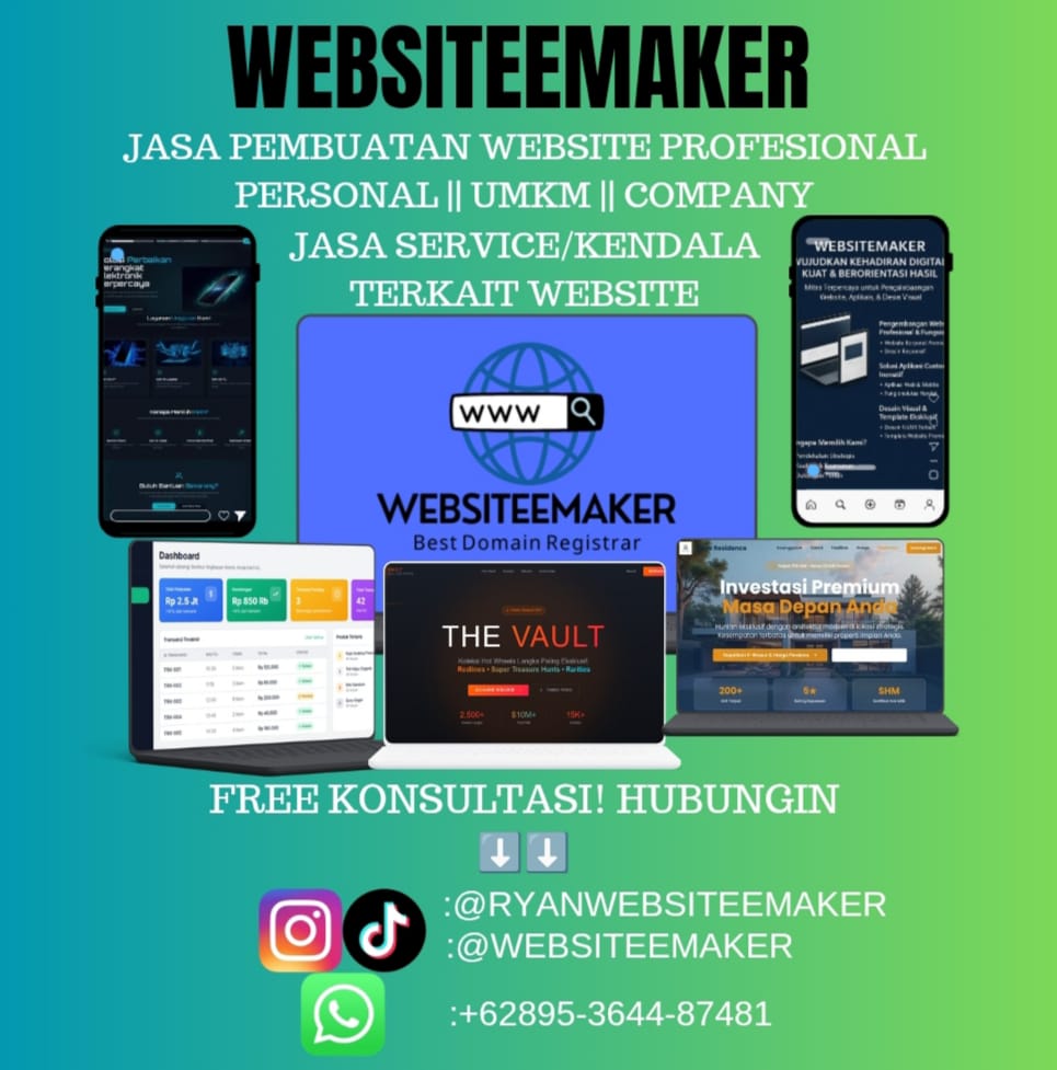 WEBSITEEMAKER - Jasa Pembuatan Website